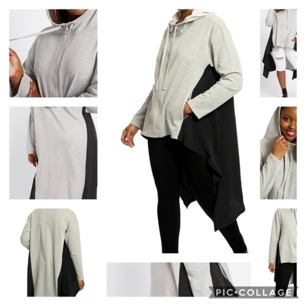 DUBGEE BY WHOOPI - HI LOW ZIP UP HOODIE